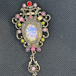 Vintage-Inspired Multicolor Brooch or pendant